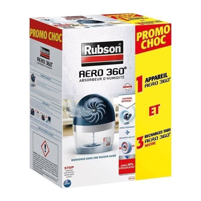 RUBSON Absorbeur d'humiditÈ AÈro 360∞ Promo choc 20 m≤ + 3 recharges
