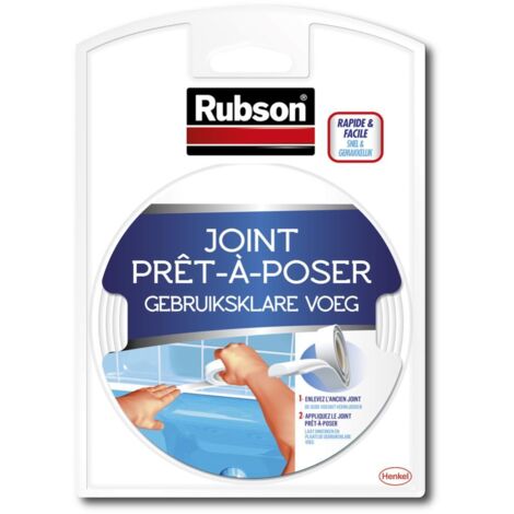 RUBSON Easy Küche und Bad montagefertige Klebe- und Dichtmasse 3,5 m weiß RUBSON