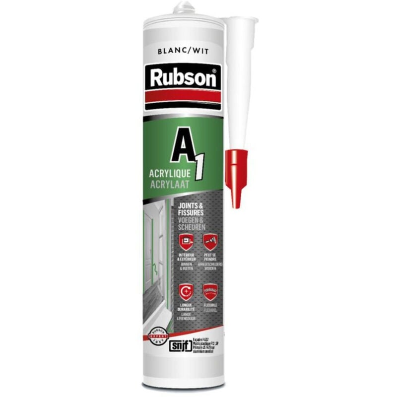 Henkel - Rubson mastic a1 joints et fissures blanc - 300 ml