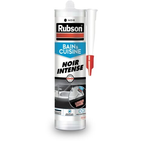 RUBSON Sable, Joint silicone multi-matériaux renforcé en antifongiques, mastic sanitaire coloré, souple & étanche, Cartouche de 280 ml