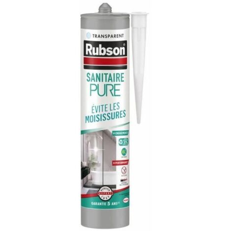 RUBSON - Mastic pure sanitaire transparent cartouche 280ml