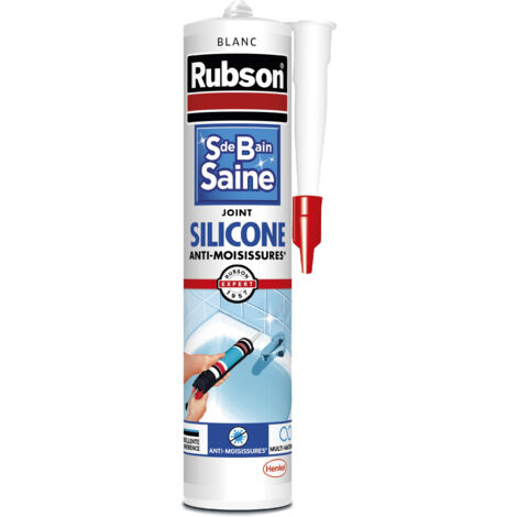 RUBSON - Mastic rubson silicone2 anti-moisissures 280ml blanc