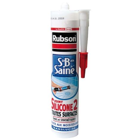 RUBSON - Mastic rubson silicone2 anti-moisissures 280ml transparent