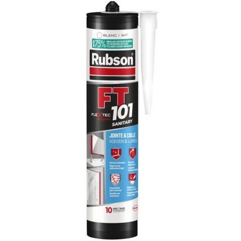 RUBSON Mastic sanitaire anti moisissure RUBSON Flextec blanc cartouche 280ml