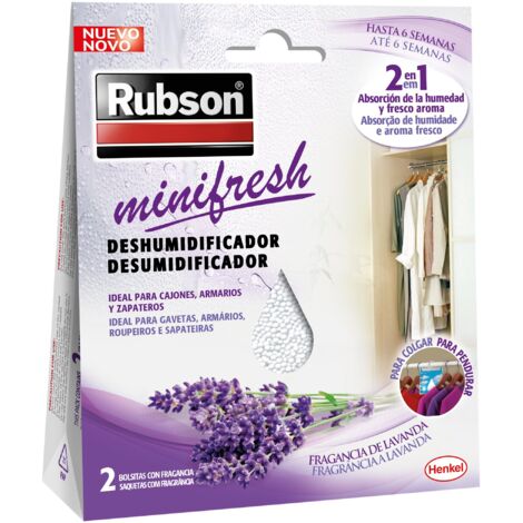 RUBSON MINIFRESH LAVANDA DEUMIDIFICATORE APPENDIABITI 2X50G.