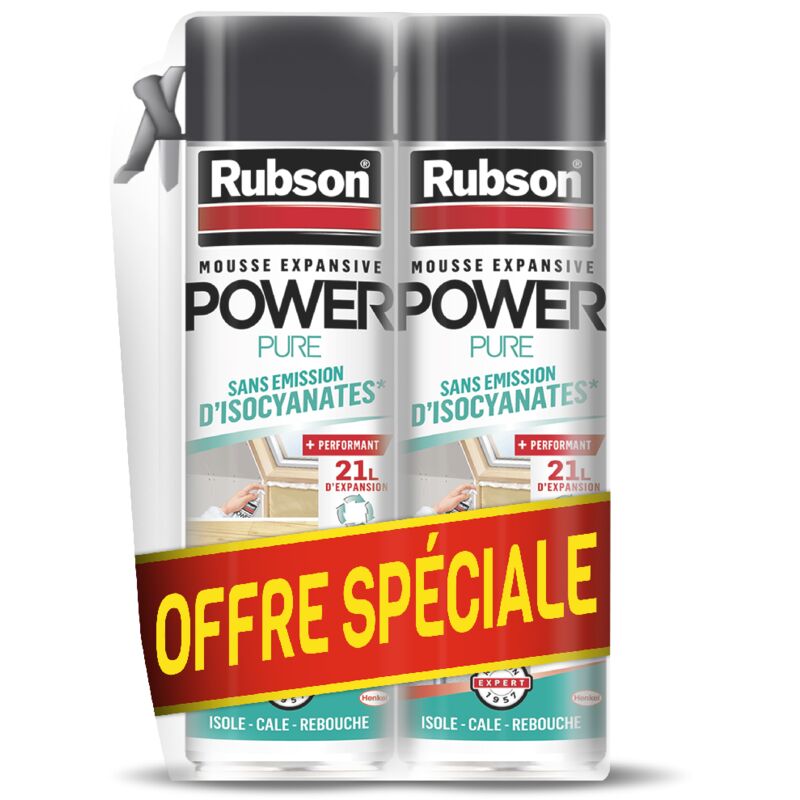 Mousse expansive power Multi usages Lot de 2 - Rubson