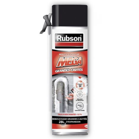 Rubson – Mousse polyuréthane expansive 550ML – Pour remplissage et isolation cavités – Résistance UV – Technologie White Tech