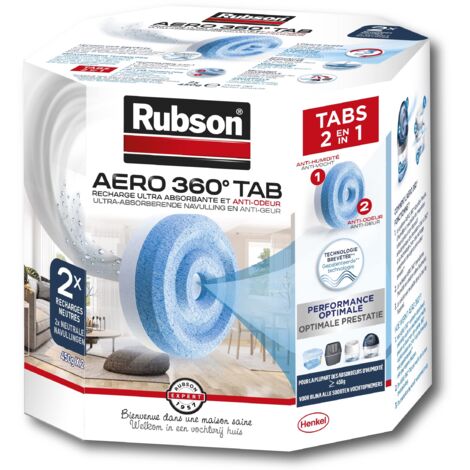 Rubson - Ricariche in pastiglia Aero 360 per deumidificatore, 2 pezzi