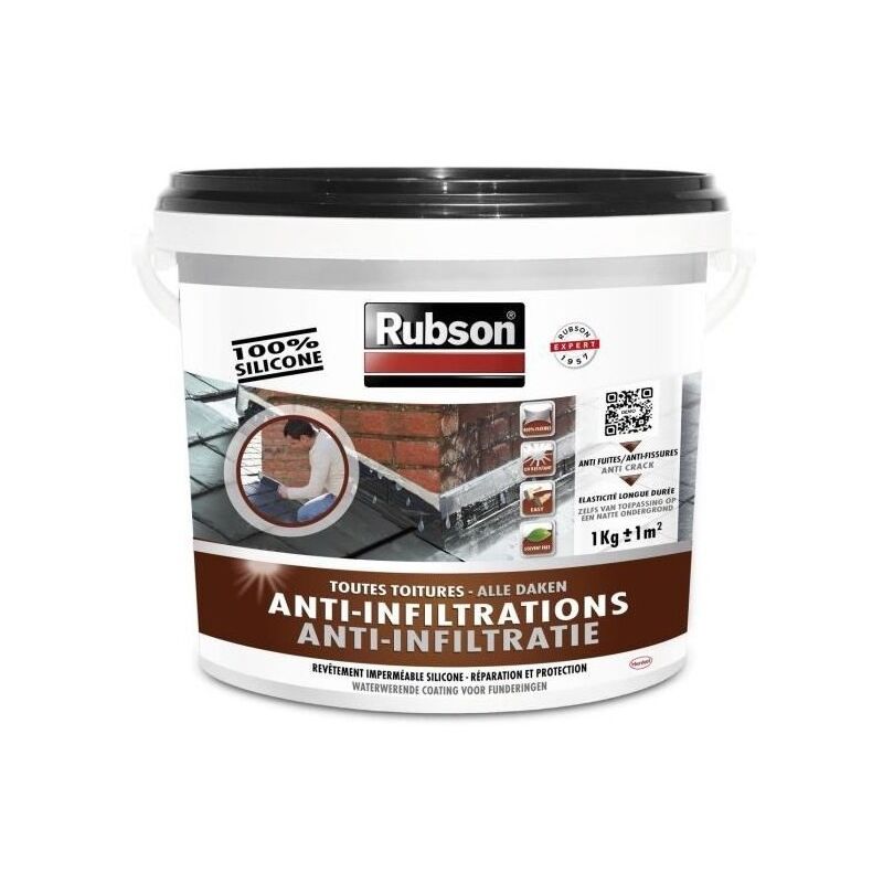 Rubson - Revêtement d'étanchéité anti-fuites toutes toitures 5kg Couleur: Terre cuite