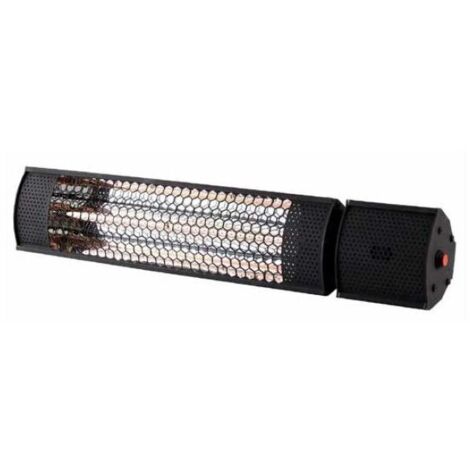 RUBY Chauffage infrarouge halogène 2000 W - télécommande - IP65 - intérieur extérieur