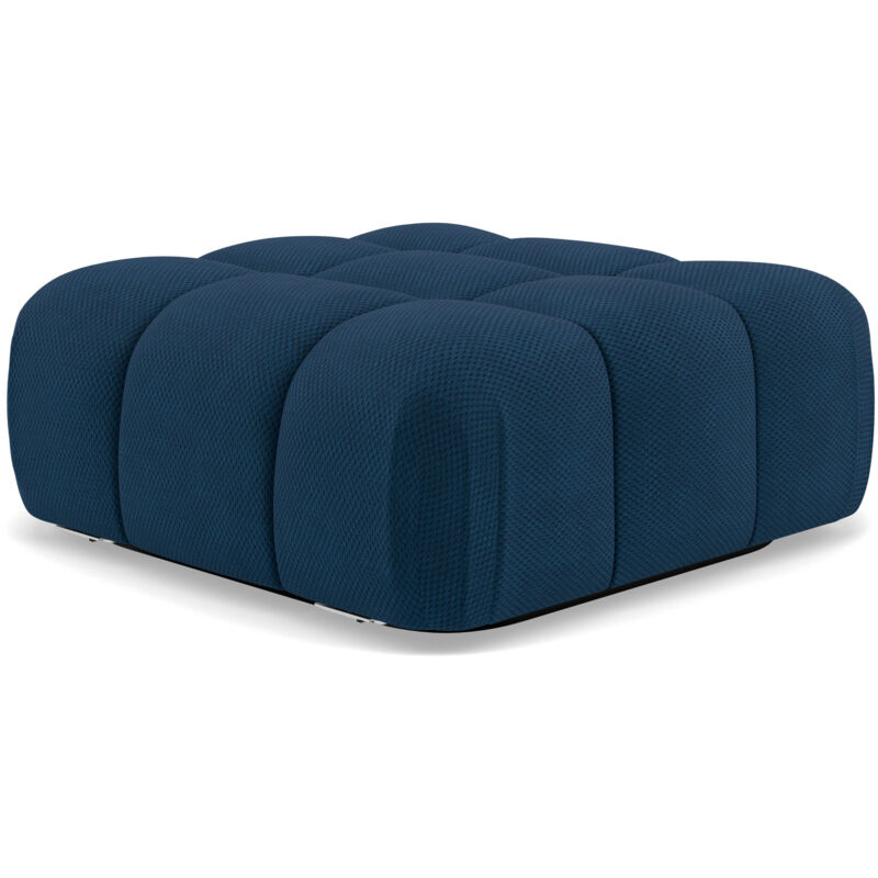 Lisa Design - Ruby - pouf en velours texturé - bleu Lisa Design - Ruby - pouf en velours texturé - bleu