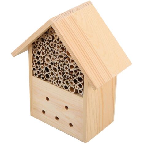 Ruche en bois pour l'extérieur, hôtel à abeilles suspendu, abri pour pollinisateurs - AquaForge