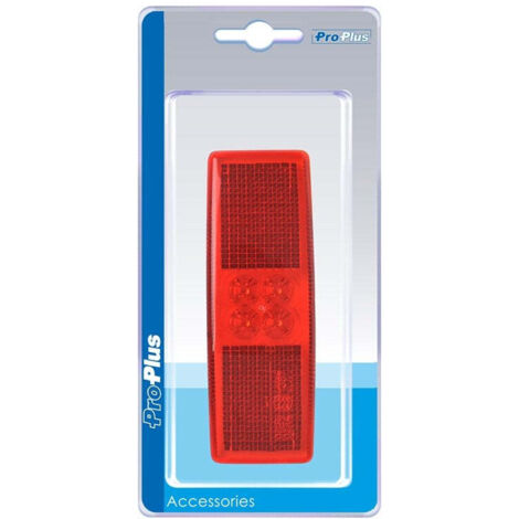 Ruckleuchte 1224v rot 110x40mm led im blister