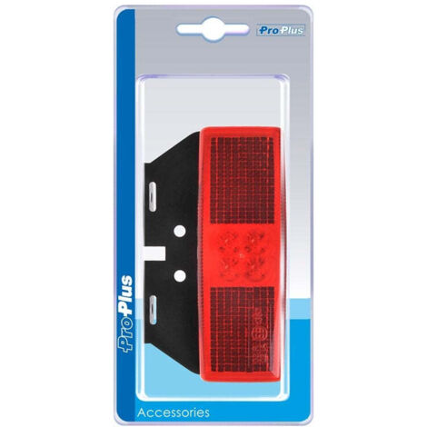 Ruckleuchte 1224v rot 110x40mm led mit halter im blister