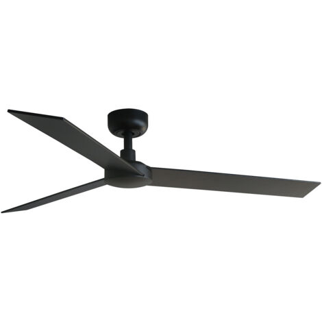 RUDDER L Ventilador negro/nogal