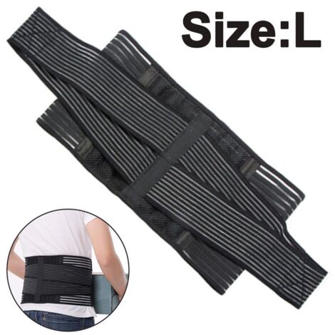 Rückenbandage avec le soutien des accolades Réglable Zuggurte et respirant tissu nylon idéal pour la sécurité au travail soulage les Muscles du dos pour la correction de la posture