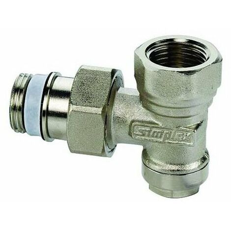 Rücklaufverschraubung SIMPLEX Typ N, Eckform  DN15, 1/2"