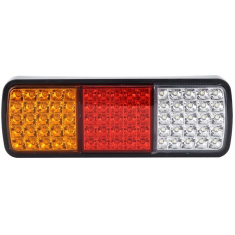 Rücklicht für LKW-Anhänger - 12V 75 LED Blinker, Bremslicht, Rückfahrlicht