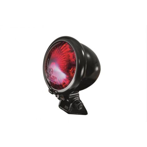 rücklicht schwarz led 12v rot eg homologiert für motorrad vintage