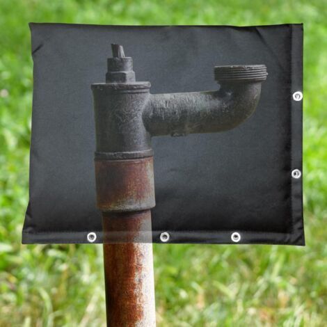 Rückschlagventil-Abdeckung – Wasserdichte und frostsichere Tasche, 40 x 50 cm, doppellagige Isoliertasche für Sprinkleranlagen – Für Außenpumpen, Wasserhähne, Ventile und Brunnen