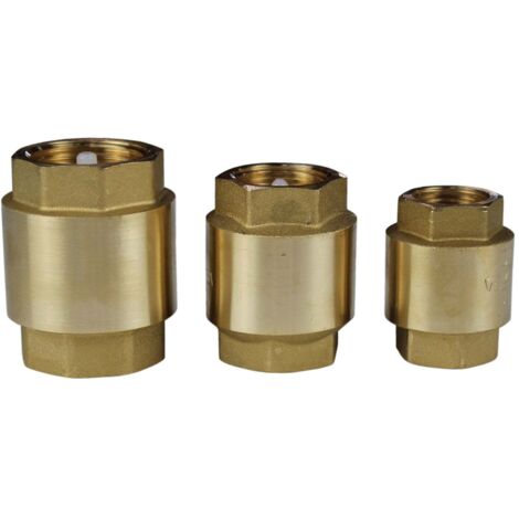 Rückschlagventil Messing IG 1/2", 3/4" oder 1"