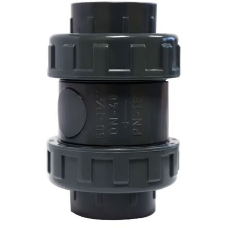 Rückschlagventil mit Klebemuffe, Ø 63 mm, grau