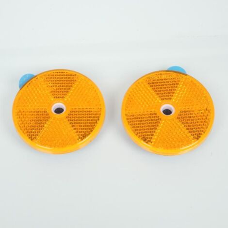 Rückstrahler Reflektor homologiert rms rund Ø60mm orange zum