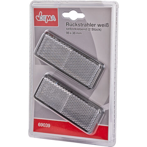 Rückstrahler weiß selbstklebend 2 Stück