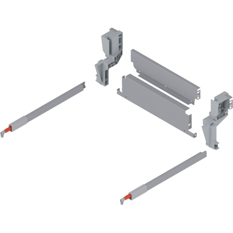 Stahlrückwand Müllauszug hängend kb 450 mm Grau - Blum