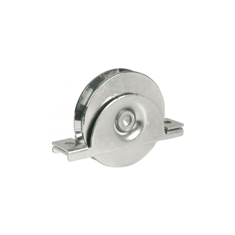 AVL - Rueda Ø100 mmm con ranura redonda Ø16 mm montaje empotrado - carga 300 kg - 918100B