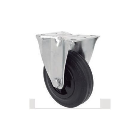 RUEDA 160 FIJA PLASTICO/GOMA 140K