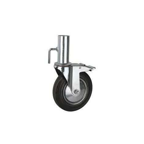RUEDA 200 GIRATORIA ANDAMIO EXTERIOR METAL/GOMA 230K