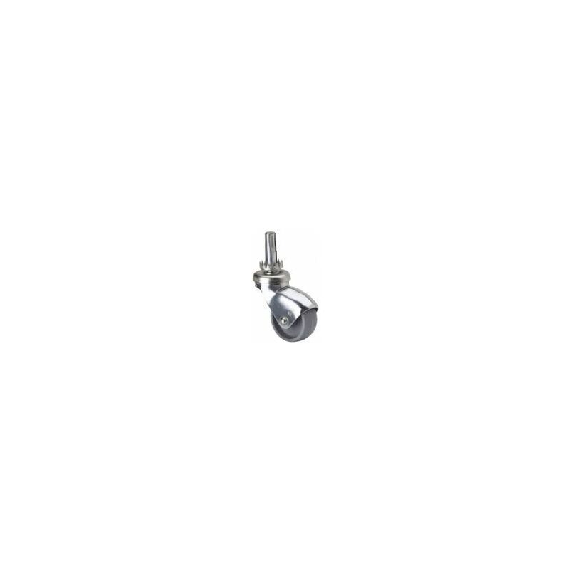 Rueda .30 giratoria espiga 8 plastico 15K