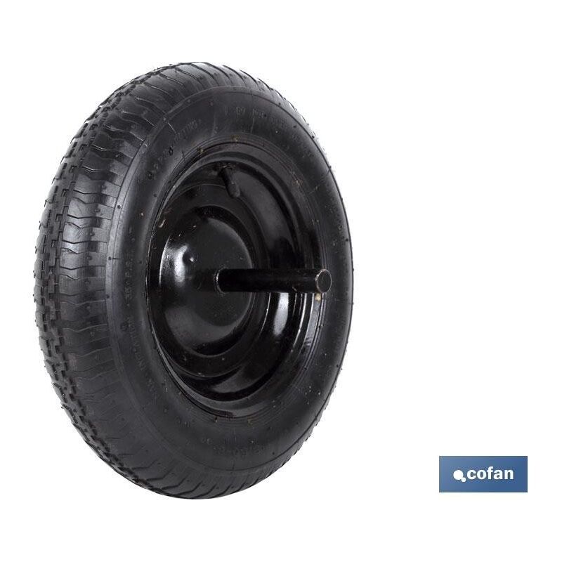 

Rueda 350 Suelta Eje Neumatica Metal/Goma Carretilla