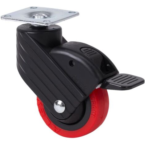 Rueda Alex HP-PPI con placa superior y freno 1-0762C