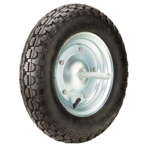 WOLFPACK Rueda Carretilla Obra Neumática Llanta Metálica