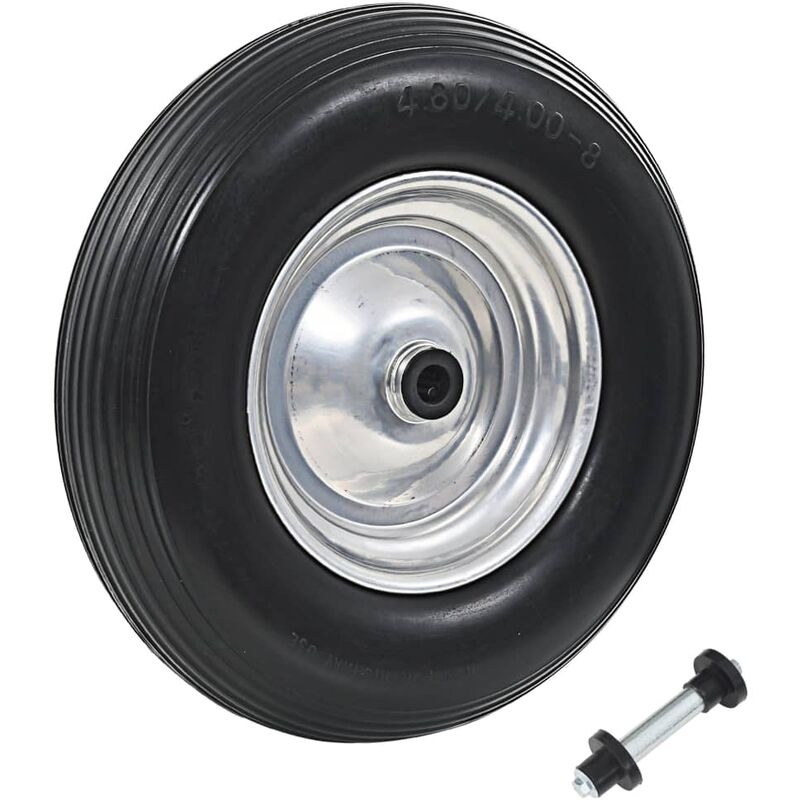 

Rueda de carretilla con eje macizo PU 4.00-8 390 mm