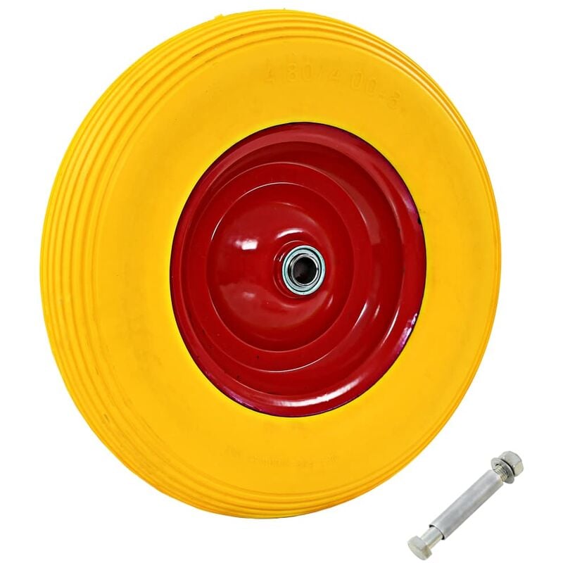

Rueda de carretilla con eje macizo PU 4.00-8 390 mm