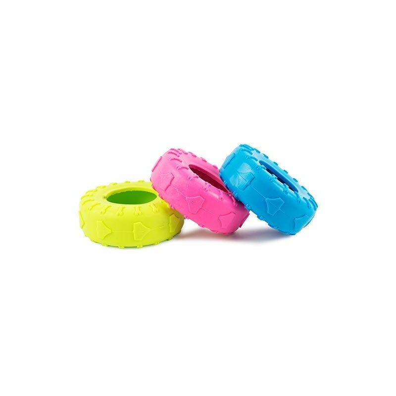 

Juguete para perros Rueda de goma mordedor, disponible en tres colores aleatorios