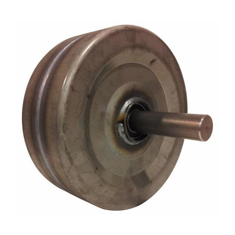 

Rueda de hierro Ø 250X100 mm con eje