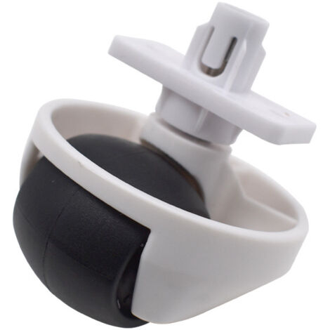 Rueda delantera para robot aspirador (blanca) - Rueda delantera silenciosa - Compatible con aspiradoras Roborock S65/S55 Max/S65 Pure/S7/S8/T7S/T8/G10/G20 - Rueda universal