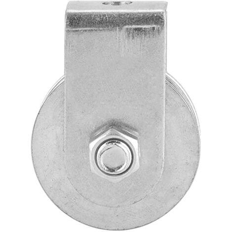Rueda elevadora de rodillo de polea simple de carga de 0,3 toneladas y polea giratoria para rodillo de polea de cable de acero