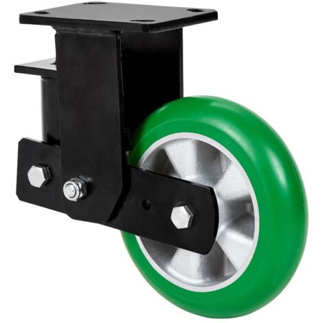 rueda fija  17hlsb160-auagb suspension poliur.verde eje bolas balona