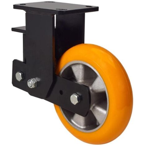 rueda fija  17hlsb200-auab suspension poliur.naranja eje bolas balona