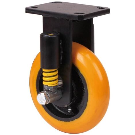 rueda fija  17hlse200-huab suspension poliur.naranja eje bolas balona