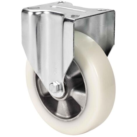 rueda fija  4mm 17zvr160-ausb alum.-poliur.blanco"veloc"eje bolas