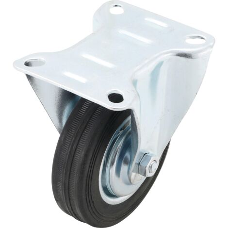 Rueda fija  con base  Ø 100 mm