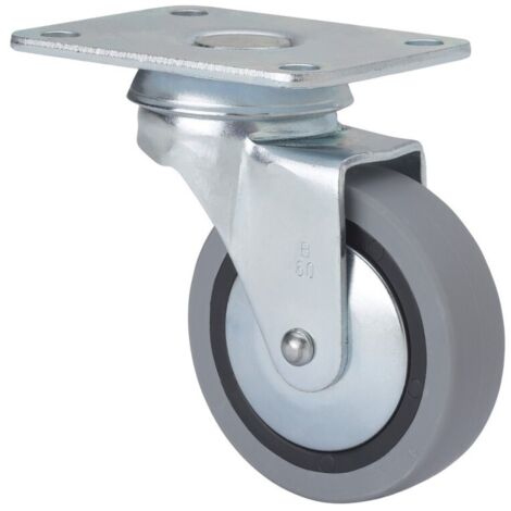 Rueda gir 060mm 1-0190 pl.070x055 025kg.liso gom n/g bd pgi