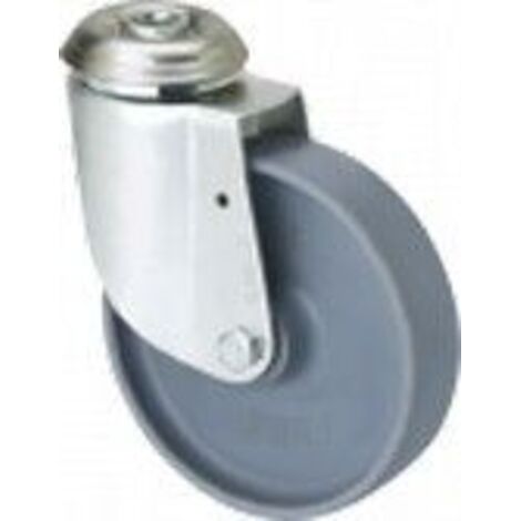 rueda giratora agujero m10 20bh60-bp plastico blanco eje liso