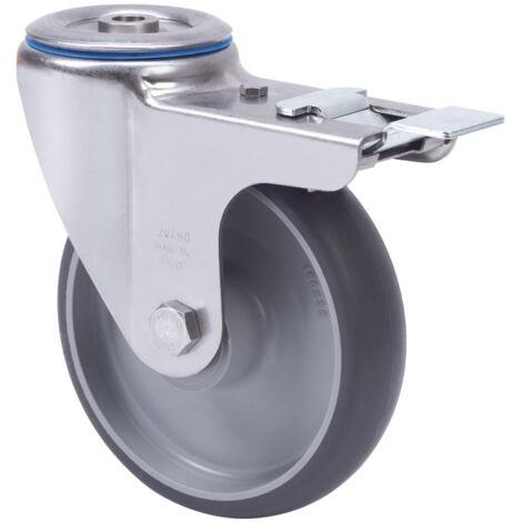rueda giratora aguj.m10 fr.inox.20zvlifd100-pgzn poliamix-goma gr.inyect.liso